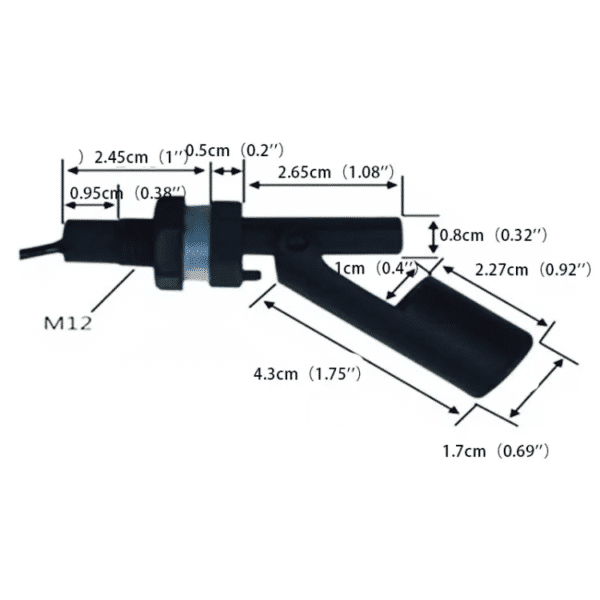 Sensor Horizontal Nivel Agua Plástico Flotador Interruptor 2