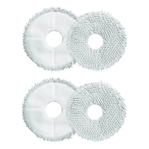 4 X Mopa Paño Almohadilla Repuesto Aspiradora Vaccum Robot Gris