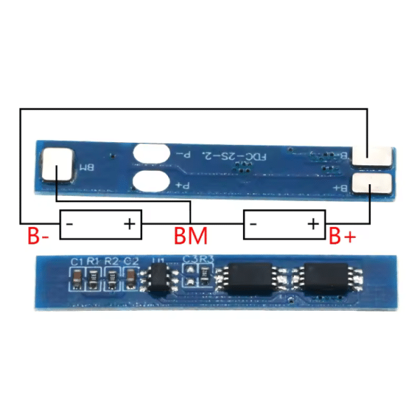 Modulo Cargador 2S 3A Bateria Li-ion Lipo 7.4-8.4v 18650 BMS