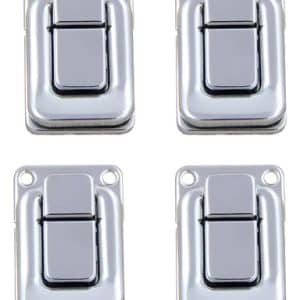 4x Pestillo Cierre Palanca Para Maleta Maletero Caja 40mm Plateado