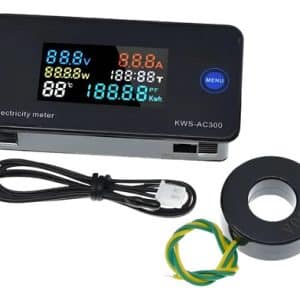 Vatimetro Voltiamperímetro Digital Medidor Consumo Ac 100a 300